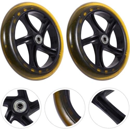 2pcs Stunt Scooter Wheels High Elastic Wear-resistant PU Bearing Wheels