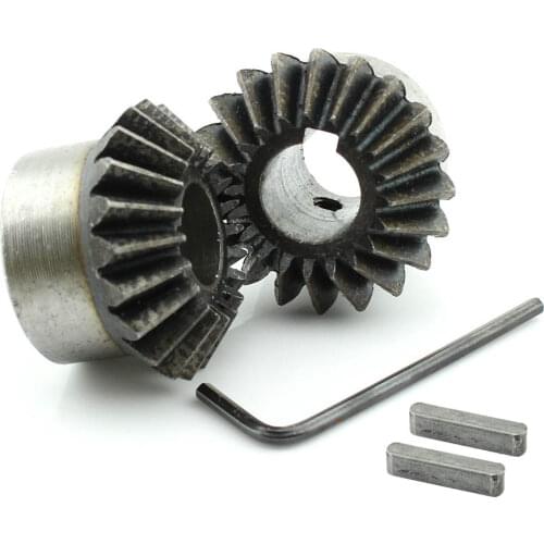 2pcs 2M20T Metal Umbrella Tooth Bevel Gear Helical Motor Gear 20 Tooth 10mm/12mm/14mm/15mm/16mm/17mm/18mm/19mm/20mm Bore