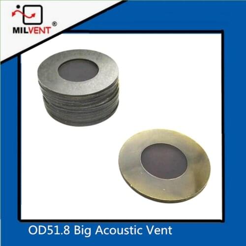 MILVENT 51.8OD*26.5ID Acoustic Vents with IP44 for sensor detect device (work temp:-40~180c)
