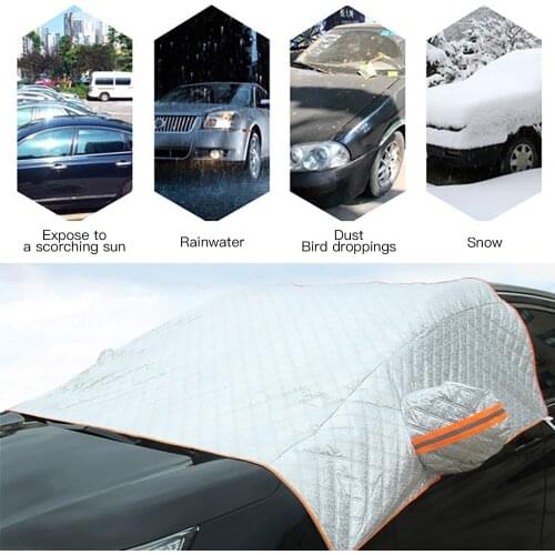 Car Cover Windshield Cover Car Snow Cover Car Windshield Cover Thicken Dustproof Windproof Water Resistant Car Cover Protection