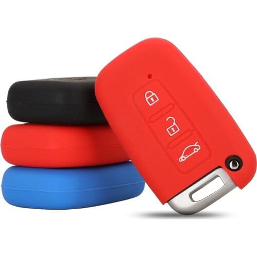 Jingyuqin New Remote 3 Buttons Smart Car Key Case Cover For KIA Sportage Forte Optima Soul Azera Sorento Holder