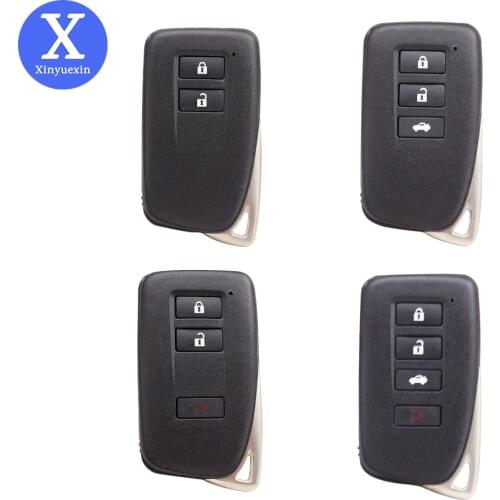 Xinyuexin Car Key Case Shell Fob for LEXUS IS250 RX450h GS300 GS350 ES250 NX200 NX300 Smart Remote Car Key Shell 2 3 4 Buttons