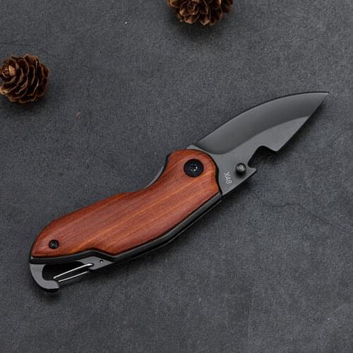 Damascus Small Tactical Folding Knife Stainless Steel Outdoor Camping Hunting Survival Pocket Knives Tool Utility Keychain Knife