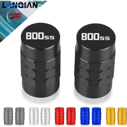 With Logo "800SS" For DUCATI 800SS Moto Accessorie Wheel Tire Valve stem caps Cover Air Aluminum Alloy Valve Caps Stem Cover