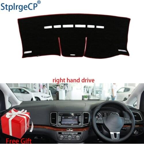 Car Dashboard Cover Mat for Volkswagen Sharan 2012 2013 2014 Right Hand Drive Dashmat Pad Dash Mat Covers Dashboard Accessories