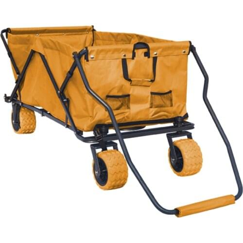 Creative heavy duty camping garden beach cart trolley folding wagon