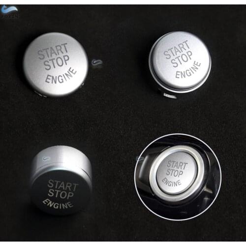 For BMW 1 2 3 4 5 7 F01 F20 F30 G30 X1 X3 X4 X5 X6 F48 F15 F16 F25 F26 ABS Chrome Silver Engine Start Stop Switch Button Cover