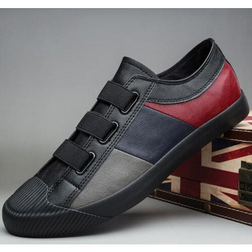 New Designer Mens Casual Buckle Shoes British Fashion Low-top Lazy Loafer Shoes Breathable Mens Vulcanized shoes M9840