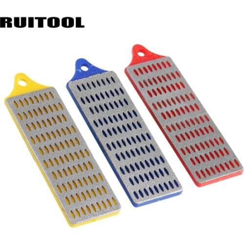 RUITOOL 75*25mm Diamond Whetstone Set Knife Sharpener 180/260/360 Grit Sharpening Tool 3pcs