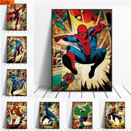 Disney Marvel Avengers Superhero Comic Diamond Painting Diamond Mosaic Cross Stitch Kits Full Diamond Embroidery Room Decoration