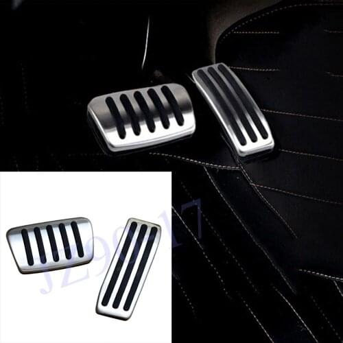 Non slip Stainless Steel Foot Pedal Rest Fuel Cover Fit for Cadillac SRX 2010 2011 2012 2013 2014 2015 2016 Car Accessories