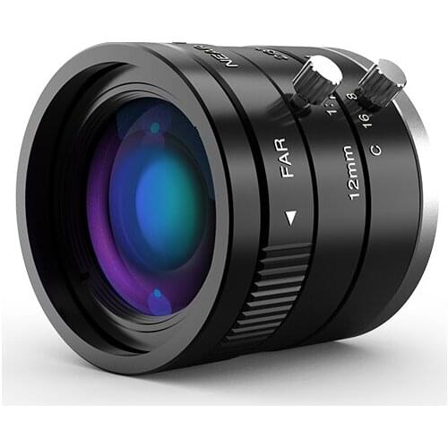 2/3" 2 Million Pixel Level Fixed Focus Lens, Focal Length 12MM, Filter Size M30.5MMx0.5MM, Resolution 2MP 600000