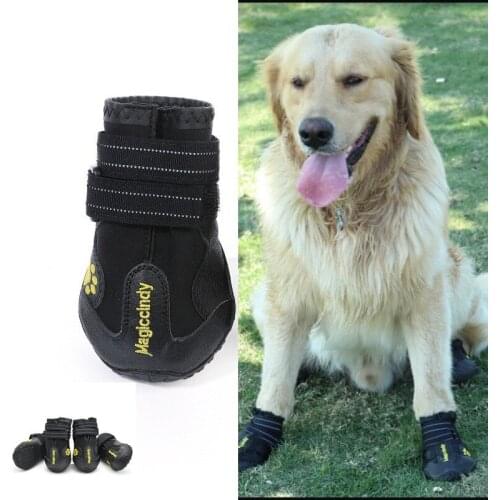 Pet Dog Shoes Autumn and Winter Foot Cover Rainproof Snow Boots Decoration Non-slip Wear-resistant Medium and Large Dog Sports