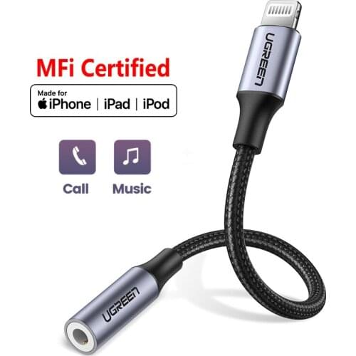 Original MFI Lightning to 3.5mm headphone jack adapter for iPhone 12 11 xs xr 8 7 plus Apple ipad pro Audio converter AUX Cable