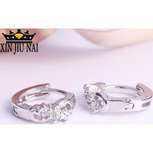 Amazon jewelry mixed batch of high-end AAA inlaid zircon rose gold earrings in Europe and the United States selling earrings