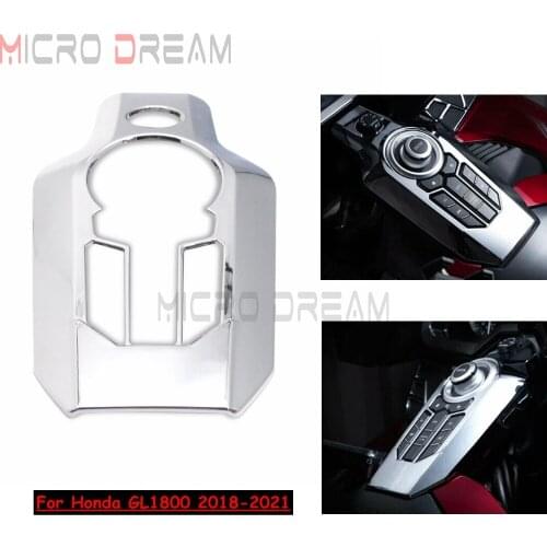 Center Console Switch Panel Covers Bezel For Honda Goldwing GL 1800 GL1800 Chrome Central Console Button Decoration Cover 2018