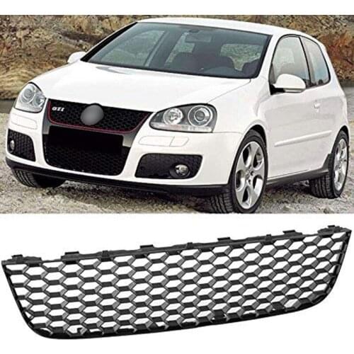 Front Lower Bumper Center Grille Honeycomb Mesh for VolksWagen Jetta MK5 GLI GTI Gli 2006-2009