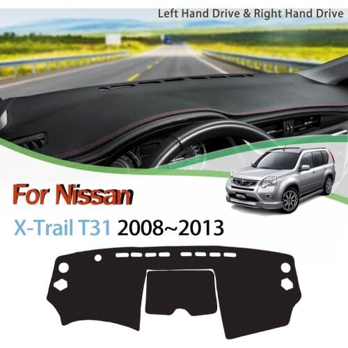 Anti-Slip Mat Dashboard Cover Pad Sunshade Dashmat Protect Carpet Anti-UV Accessories For Nissan X-Trail T31 2008-2013 X Trail
