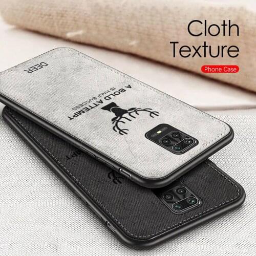 Shockproof Fabric Case for Xiaomi redmi note 9S Pro Classic Cloth Matte Skin Soft Back Cover on redmi 8A 7 redmi9 a c Phone Case