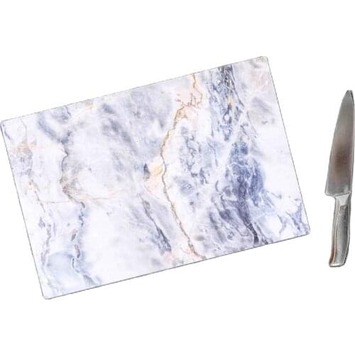 Blue Marble Looking Glass Cutting Board Kitchen Cutting And Chopping Blocks Blue Marble Looking Glass Cutting Board Antibacterial