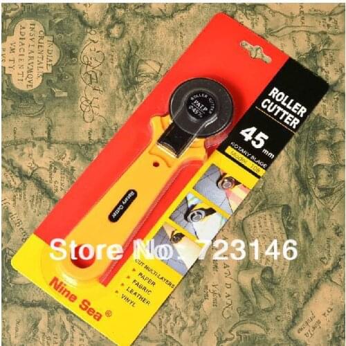 2017 Sale Special Offer Yellow Adult Roller Cutter Circle Curve Knife Cloth Round 45mm Leather Plastic