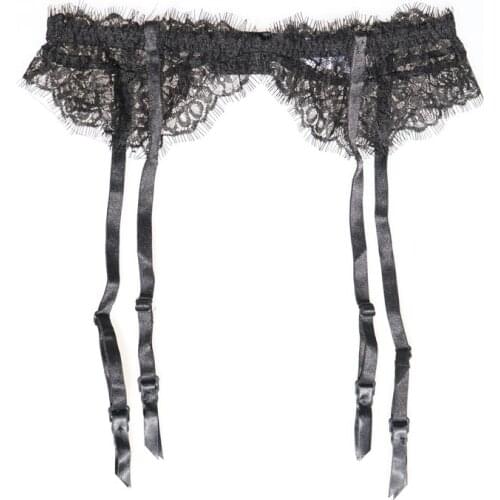 Sexy Garters Female/Lady Lace Eyeslash Sexy Garter Belts for Stockings New Vogue Slim Women Suspender Belt Sexy lingerie GA1113