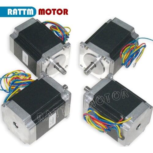 4PCS NEMA23 76mm/ 270Oz-in/ 3A CNC stepper motor stepping motor for CNC Router/Engraving/Milling machine