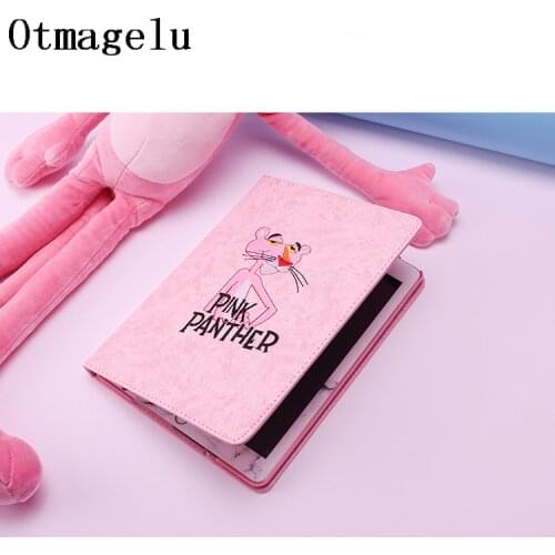Cute Pink Embroidery Folding Tablet Case for ipad 2 3 4 mini 1 2 3 4 5 Slim Magnetic Tablet Cover for air1/2 new ipad PU Case
