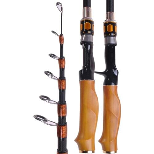 Travel Spinning Rod Carbon 1.8m 2.1m 2.4m 2.7m Power XH Casting Telescopic Fishing Lure Rods