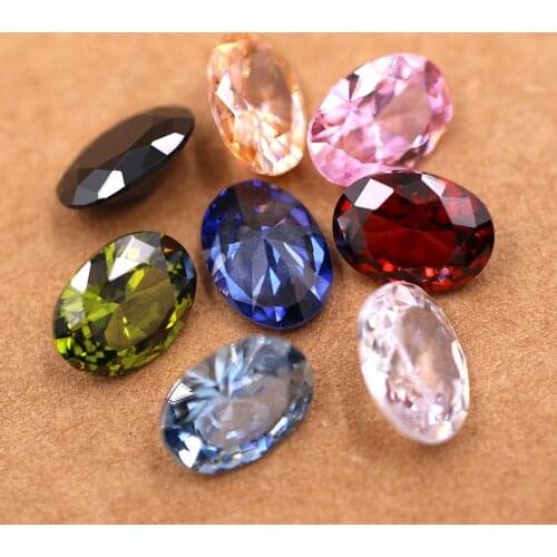 Decoration Oval shape Zircon glass crystal strass Pointback rhinestones for earring necklace pandent Jewelry
