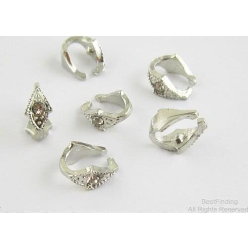 Rhinestone bails charm holder Pendant holder bails connector