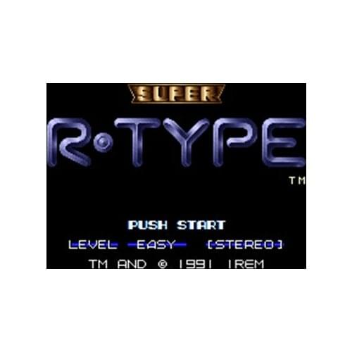 Super R-Type NTSC Version 16 Bit 46 Pin Big Gray Game Card For USA Game Players