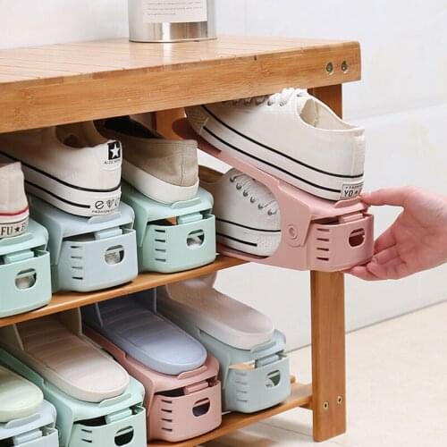 10 Storage Shoe Rack Double-Layer Dormitory Artifact Shoes Holder Integrated Household Shoe Cabinet Saves Space shelf