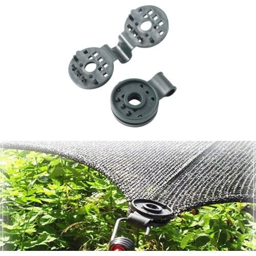 10 Pcs Sunshade Net Clips Garden Greenhouse Shade Cloth Insect Net Fix Clamp Plastic Grommet Fence Netting Installation Hook