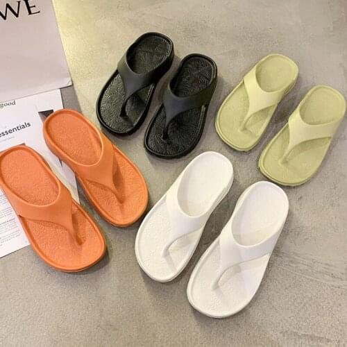 Women Summer Platform Flip Flops Casual Flat Slides Outdoor Beach Sexy Barefoot Plus Size 43 Slippers Sandals 2021 New