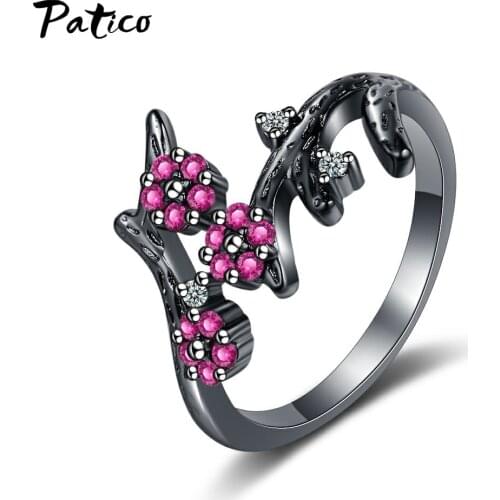 New Arrival 925 Sterling Silver Cute Flower Crystal Resizable Rings For Women Girls Wedding Engagement Luxury Jewelry Wholesale