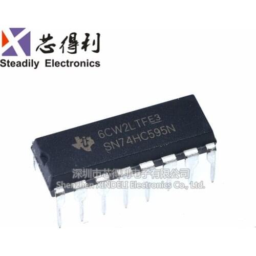 10pcs/lot Sn74hc595n Dip-16 Original 8-Bit Serial Register Brand New TI