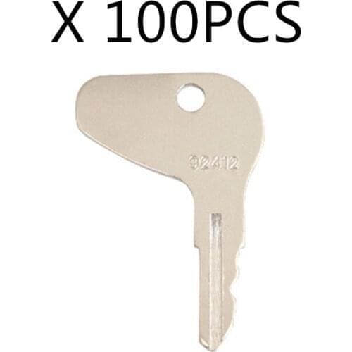 100 Pcs Ignition Keys For Kubota L G M Series Mahindra Mitsubishi H32412 35260-31852 Free Shipping