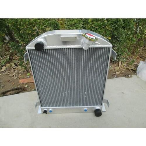 Aluminum Radiator For FORD 1932 Hi-Boy Chevy engine hotrod 3 core