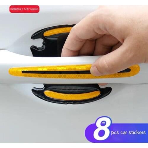 Car Decorations Car Handles Stickers Reflective Anti-scratch Sticker Paint Protection Film Reflective Car Stickers Auto Accessor