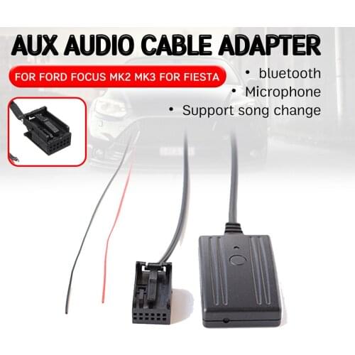 Bluetooth Adapter Hands-free Hifi aux module Head Unit Interface for Ford for Focus Mk2 MK3 for Fiesta Aux Receiver Cable
