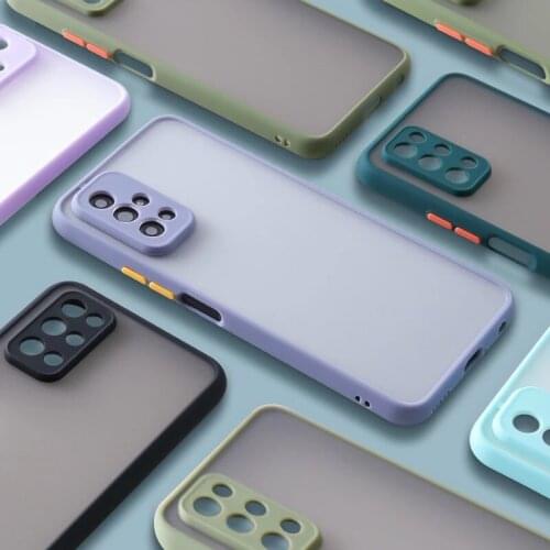Matte Bumper Phone Cases For Samsung A72 A52 A42 A32 5G M62 M51 M31 F62 A02s A71 A51 A31 A21s A21 A11 M11 Silicone Back Cover