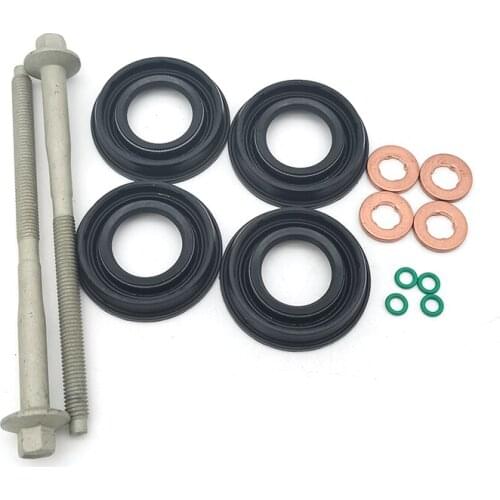 For 2006-2014 Ford Transit MK7 Diesel Injector Seal Kit w/ Injector Clamp Bolts