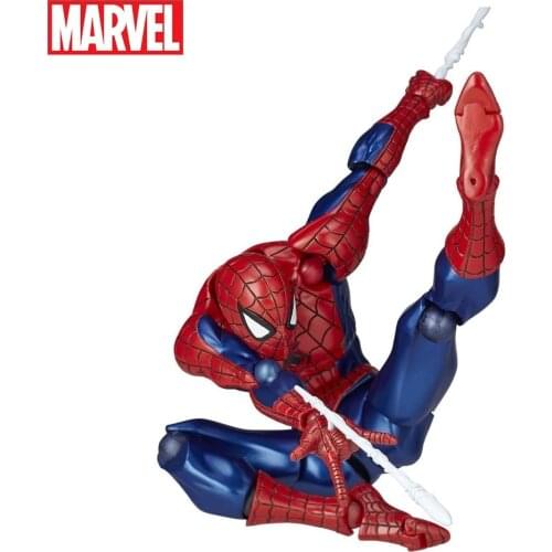 Marvel Spiderman Amecomi Yamguchi AMAZING YAMAGUCHI Spider Gwen Revoltech 16cm Action Figure Toys for Kids Gift