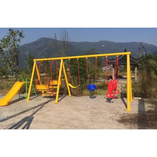 Outdoor baby swing chair playground childrens plastic slide garden toys seat kids monkey bars set children child swing nest Q76
