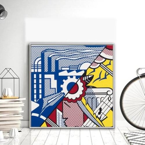 Canvas Painting Pop Art Posters and Prints Abstract Art for Living Room Square Wall Art Pictures Home And Room Decoration