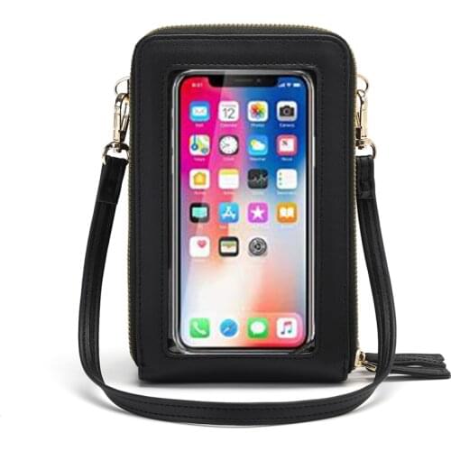 Crossbody Cellphone Purse Women Touch Screen Bag RFID Blocking Wallet Handbag Shoulder Strap