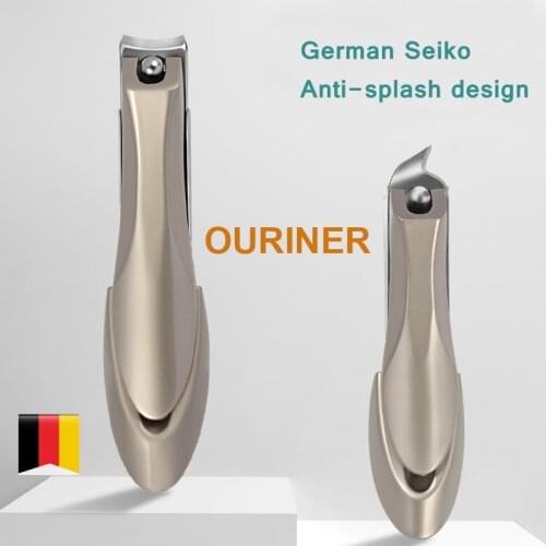 Stainless Steel Nail Clippers Nail Trimmer Pedicure ScissorAnti Splash Fingernail Cutter Manicure Tools Bionics Design