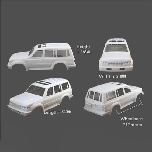 LC80 RC Car Shell Hard Plastic Body DIY for 1/ 10 Axial SCX10 TRX4 313mm Wheelbase RC Car Accessories