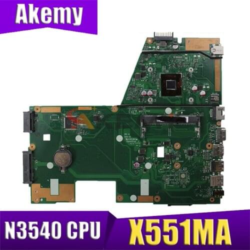 Akemy X551MA laptop motherboard with N3540 CPU DDR3 For ASUS X551MA F551MA X551M D550M original mainboard tested full 100